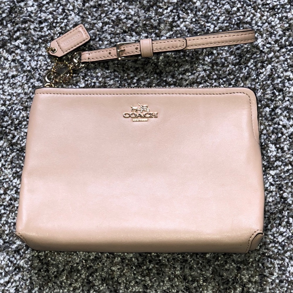 Pink Coach Wristlet